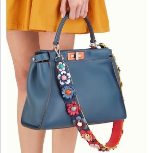 Multicolour Floral Strap in Black